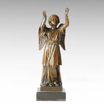 Mythologie Statue Hope / Wish Bronze Mythe Sculpture TPE-362